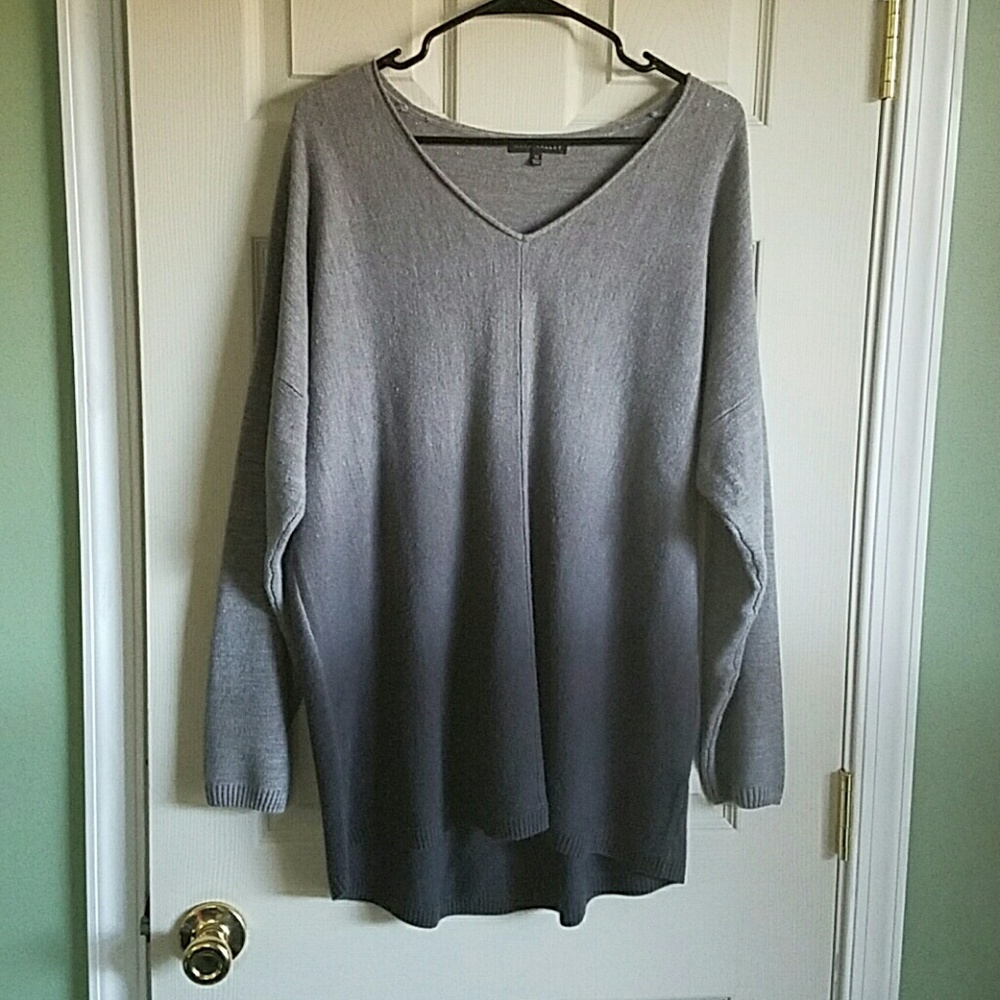 Like new! Soft Gray ombre sweater size 1X